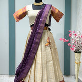 Traditional Onam Cultural Half Saree