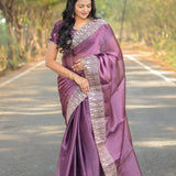 Designer Pure Burbury Silk Saree