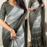 Rustic Glamour Sparkle georgette Saree