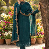 Zaynab Embroidered Straight Suit