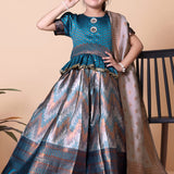 Traditional Zig Zag Kids Lehenga