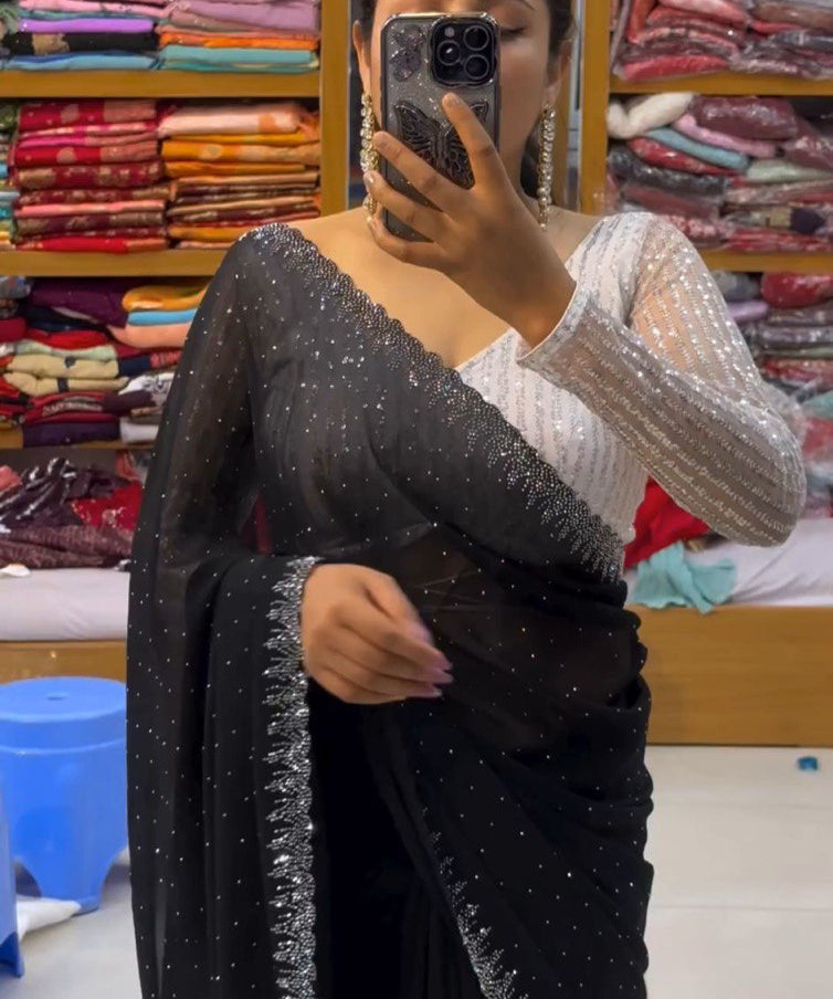 Super Hit Premium Dimond work Saree