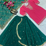 Designer partywear Top Dhoti Collection