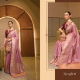 Partywear Premium Viscose Satin Saree