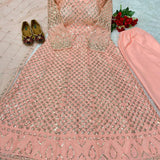 Attractive Heavy Embroidered Gown