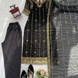 Black Exclusive Embroidered Suit