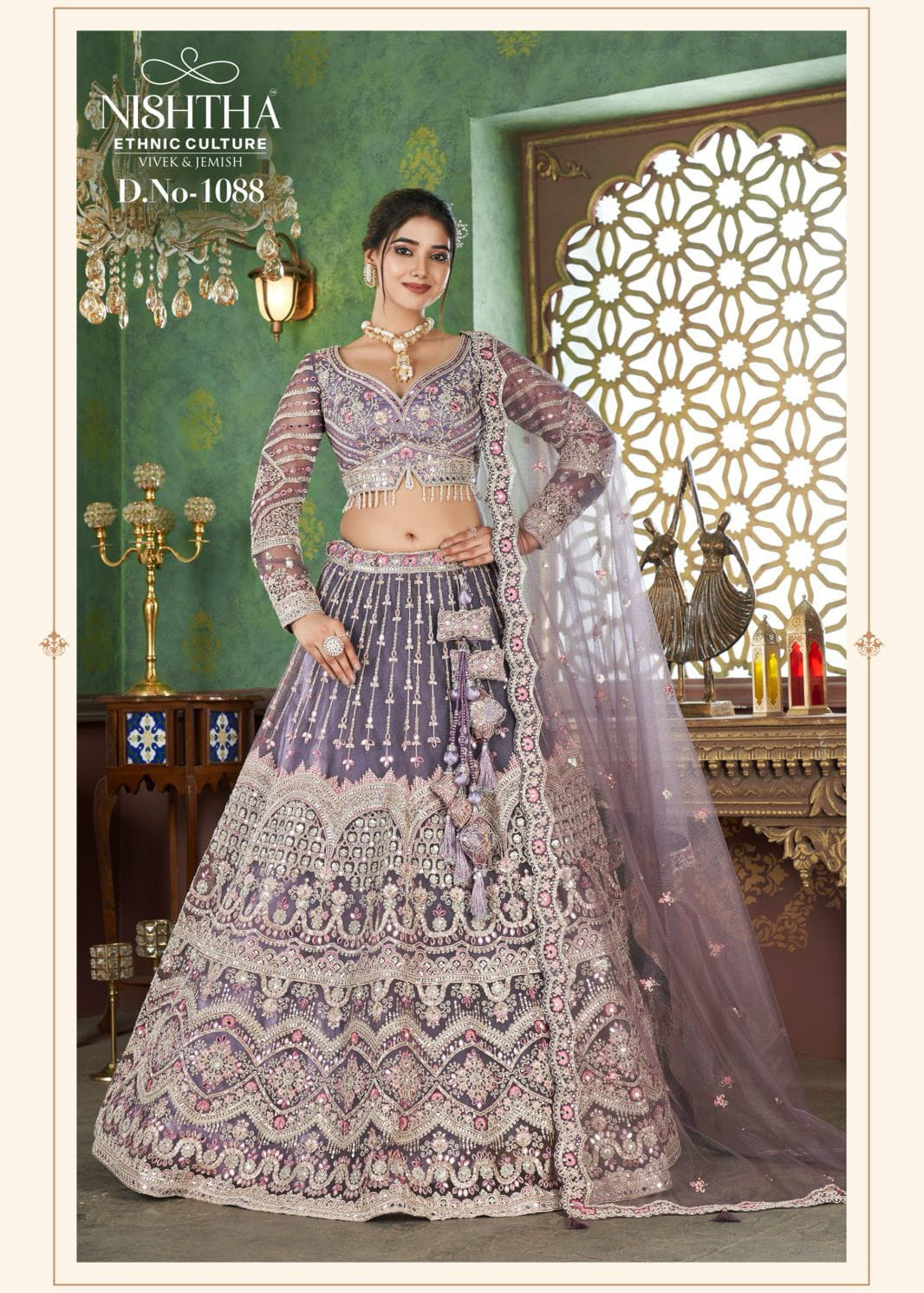 Elegance Bridal Embroidered Lehenga