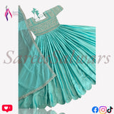 Aqua Green Heavy Anarkali Gown