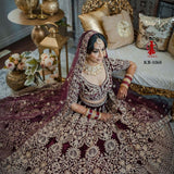 Presention Bridal Wedding Heavy Velvet Lehenga choli