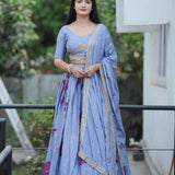 Premium Adorn Chinon Lehenga