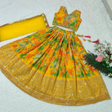 Multy Colored Kids Lehenga