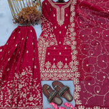 Partylook Embordered Top Plazzo