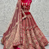 Golden Antique Embroidered Exclusive Lehengacholi