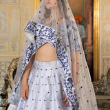 Heritage Bridal Satin Lehenga Choli