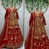 Red Designer Suit Lehenga Choli