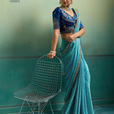 Soiree Silky Velvet Satin Saree