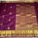 Traditional Soft Lichi Silk Saree - Unstich