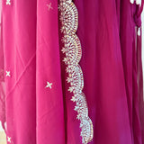 Wine Radiance Lehenga - Size M