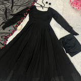 Exclusive Black Anarkali Gown