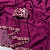 Rangoli Sequence Embroidered Saree