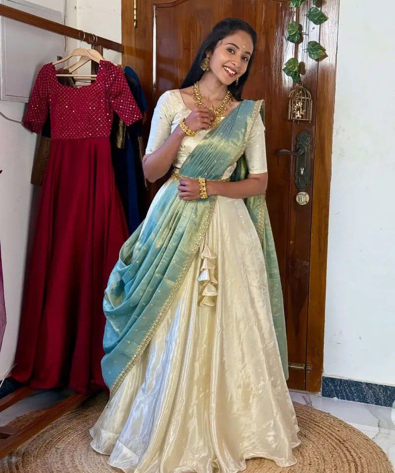 Traditional Mythili Blue Lehenga