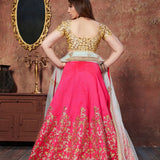 Trendy silk lahenga choli