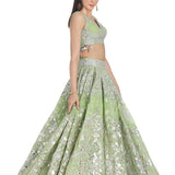 Classy Bridal Georgette Embellished Lehenga