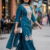 Classical Chinon Embroidered Suit