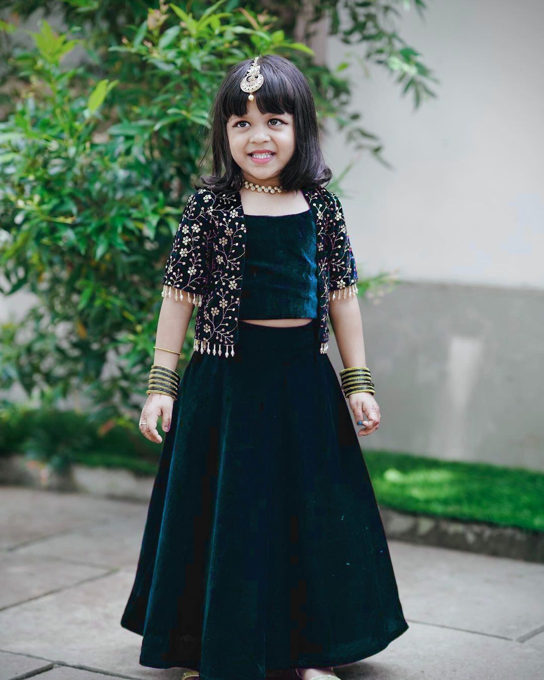 Premium Kids Velvet Lehenga Choli