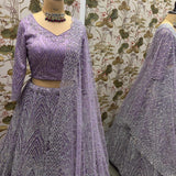 Premium Purple Bridal Lehenga Choli