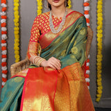 Lichi Silk Zari Woven Saree