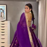 Traditonal Purple Heavy Lehenga Choli