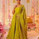 Bollywood Style Silk Anarkali Gown