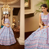 New Exclusive Bridal Gota Patti Embroidered Semi Stitched Lehenga Choli