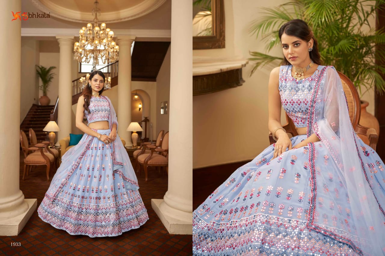 New Exclusive Bridal Gota Patti Embroidered Semi Stitched Lehenga Choli