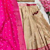 Elegant Traditional Half Half Lehenga Saree