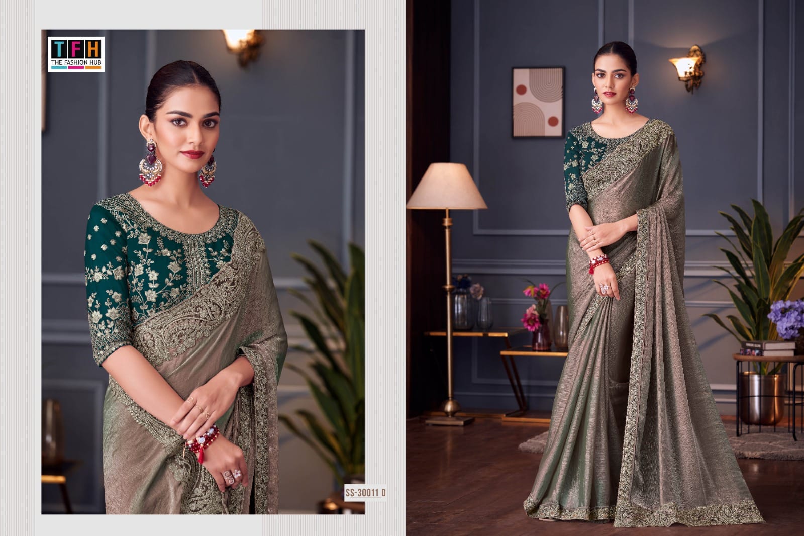 TFH Classic Embroidered Saree