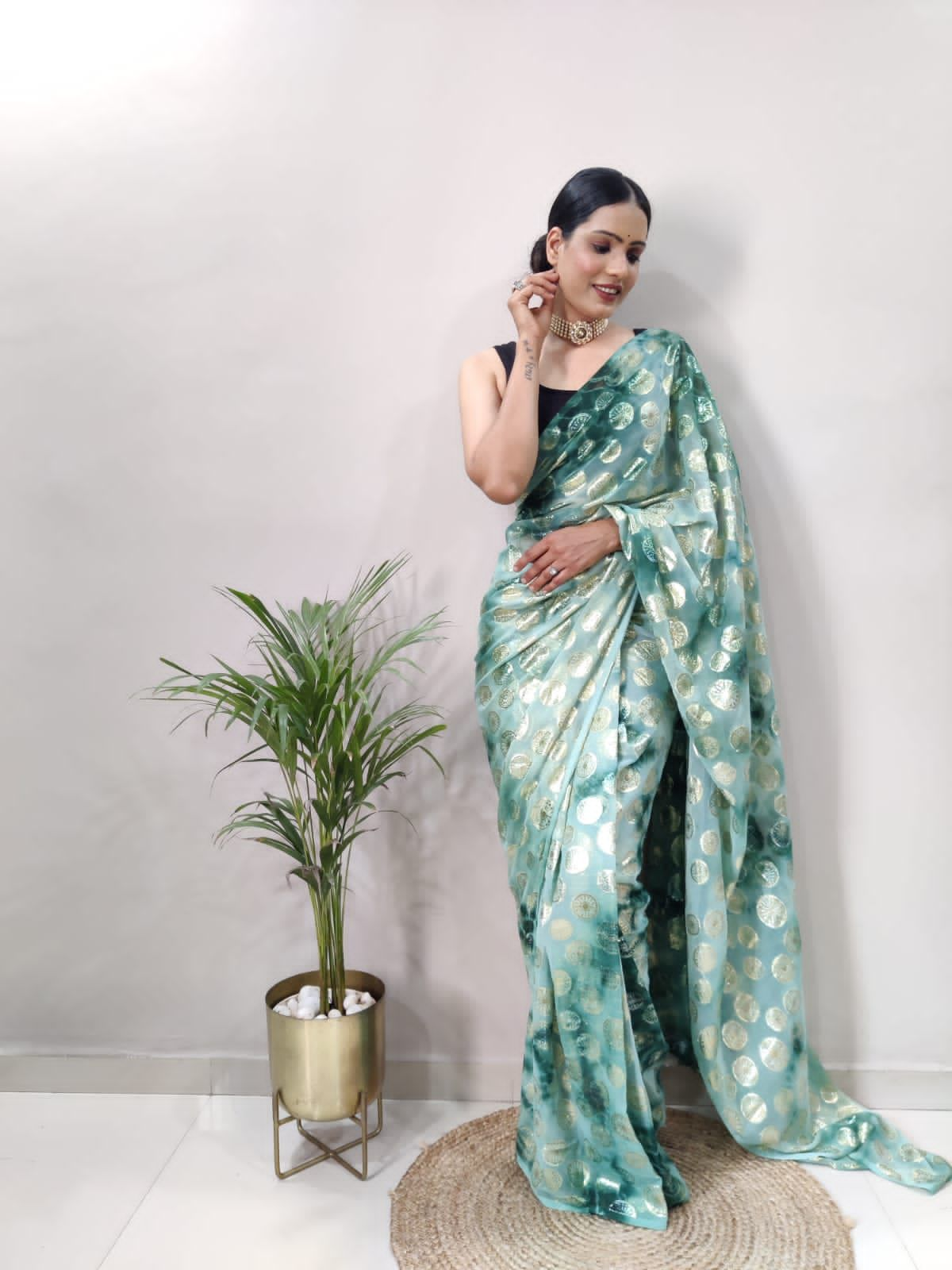 PRESENT NEW READY TO WEAR 1 MIN SAREE