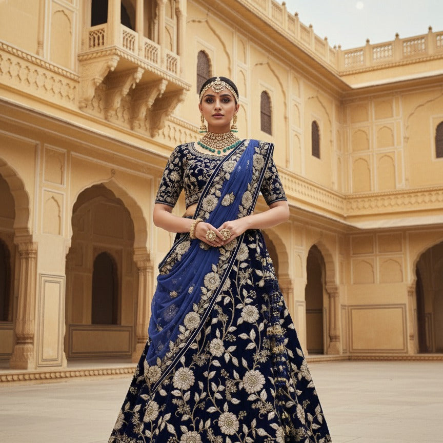Adorn Embroidered Wedding Lehenga