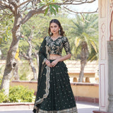 Blooming Georgette Sequance Lehenga Choli