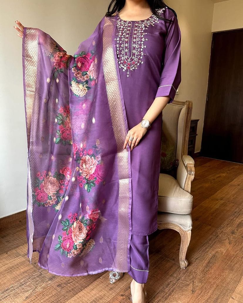 Tanisha Viscose Chanderi Suit Collection