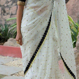 Cotton Chanderi Checks Saree