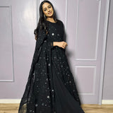 Black Georgette Anarkali Suit Collection