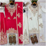 Stylish Pure Chinnon Panjabi Suit