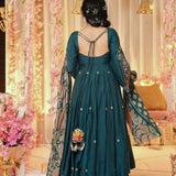 Presenting Designer Embroidery Work Gown