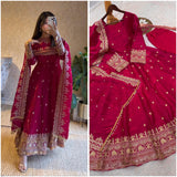 Elegant Embroidery Work With Designer Anarkali GOWN