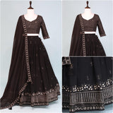 Classical Black Embroidery Lehenga Collection