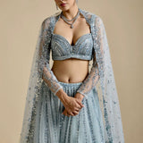 Gorgeous Brighten Net Flair Lehenga