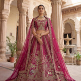 Royal Wedding Silk Embroidered Lehengha