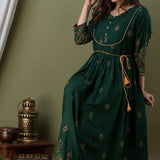 Beautifull Heavy Reyon  Dailywear Kurti Gown